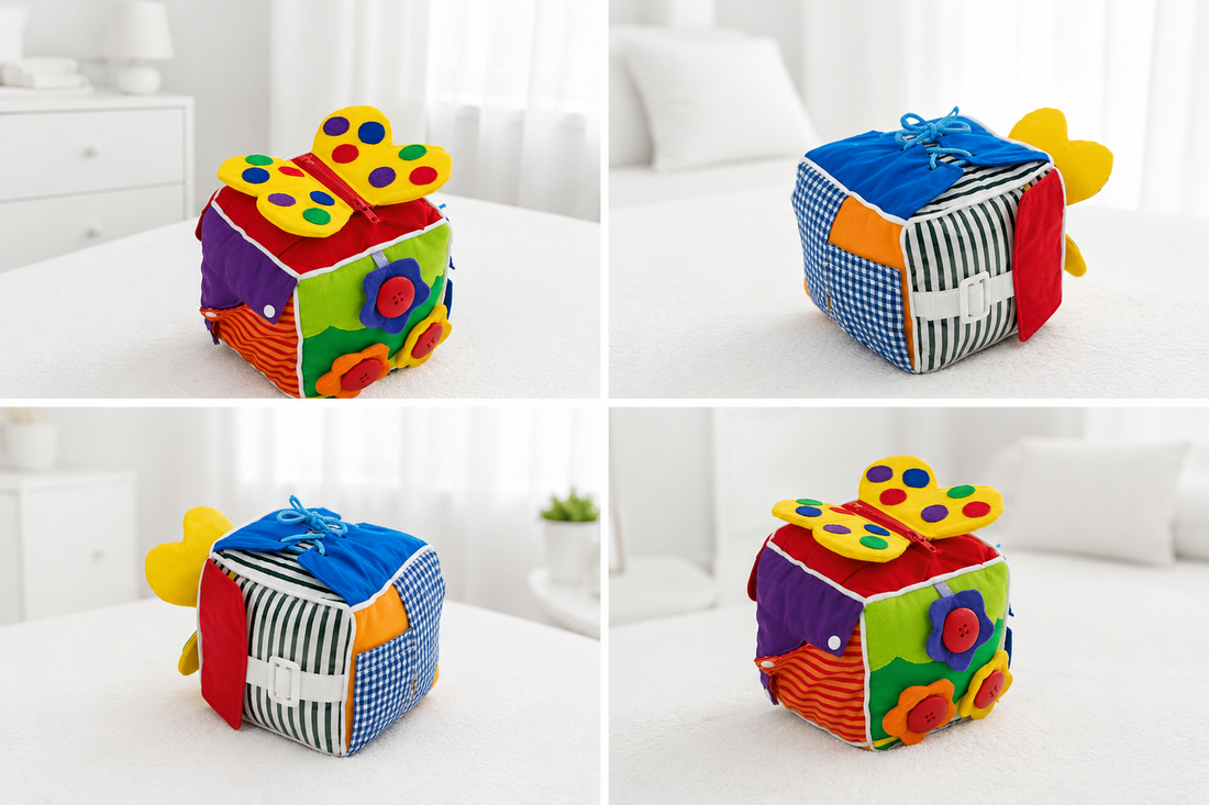 Baby-Spielwürfel Farbig