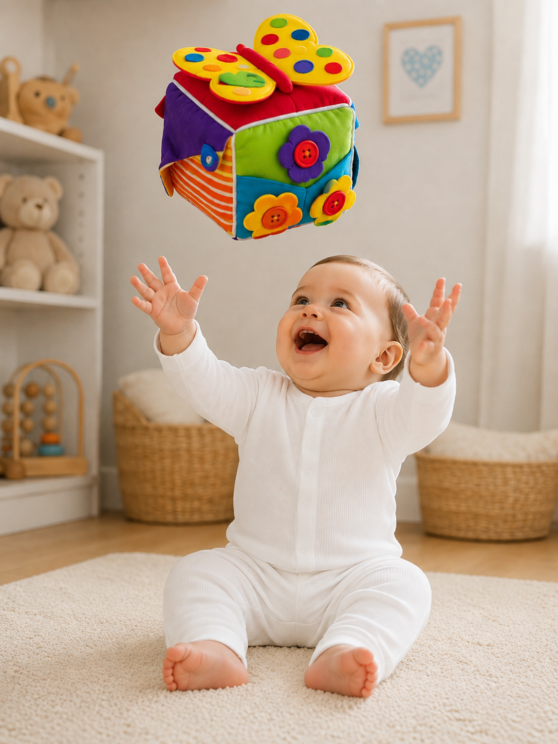 Baby-Spielwürfel Farbig