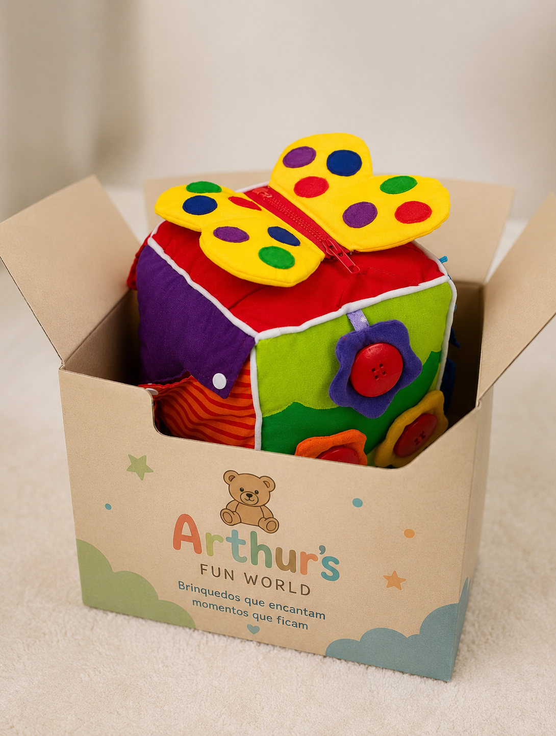 Baby-Spielwürfel Farbig