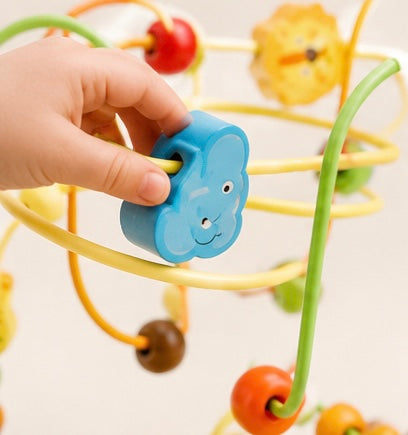 Montessori Baby Spielzeug Holz Achterbahn Perle Labyrinth Abacus Mathe Spielzeug Kleinkind Frühe Pädagogische Spielzeug für
